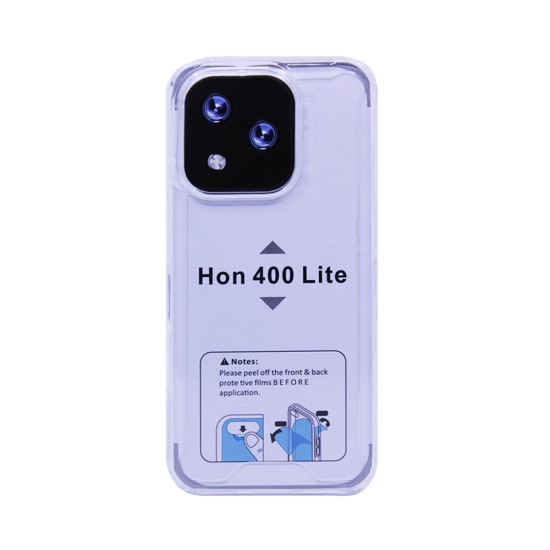 Capa de Silicone com Cantos Duras para Huawei Honor 400 Lite Transparente